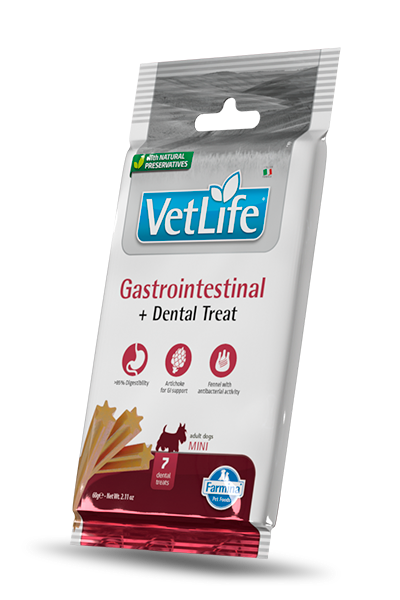 Farmina Vetlife Dental Treat Mini Gastrointestinal 60gr Farmina Vetlife Dental Treat Mini Gastrointestinal 60gr
